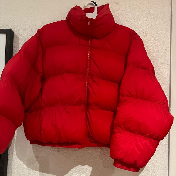 Red Puffer Jacket - Picture 3 of 6